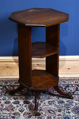 Lot 124 - An Edwardian mahogany three tier occasional...