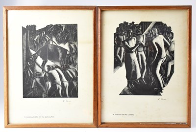 Lot 448 - ELIZABETH RIVERS (1903-1964); a set of six...