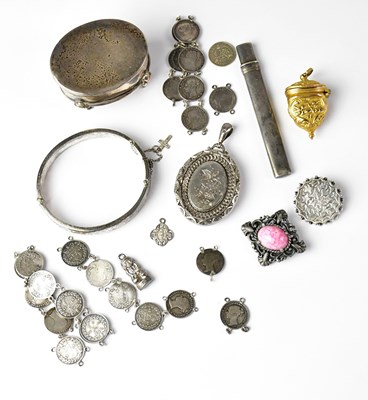 Lot 820 - A large Victorian hallmarked silver ornate...