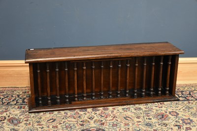 Lot 62 - An 18th century oak bread cupboard, height...