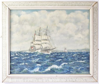 Lot 643 - L. CRANE; oil on canvas, 'Homeward Bound'...