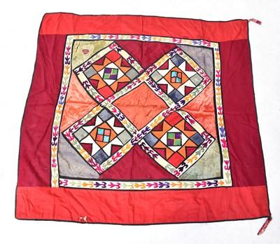 Lot 143 - A Kurdish Kilim hand-woven flat weave...
