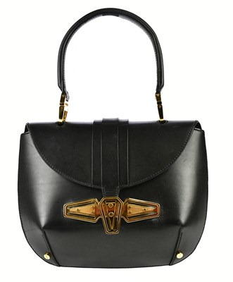 Lot 714 - BALENCIAGA; a circa 2007 black calfskin...