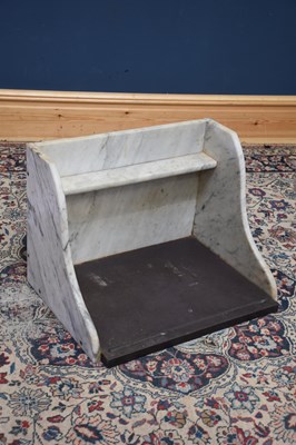 Lot 1232 - A Victorian marble and slate splash back,...