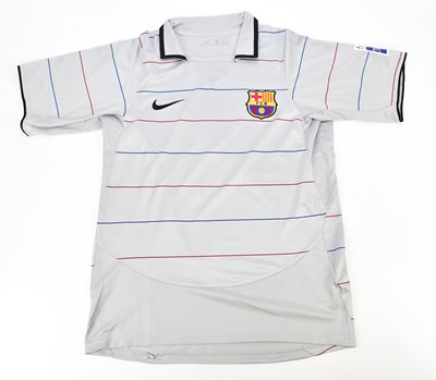 Lot 2305 - RONALDINHO; a signed Barcelona retro style...