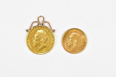 Lot 2537 - A George V full sovereign, 1913, now with...