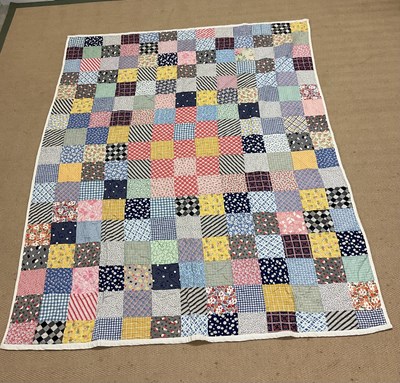 Lot 223 - A vintage Canadian Red Cross patchwork quilt...