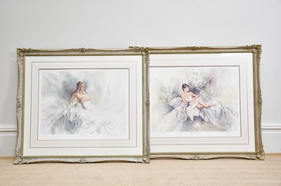 Lot 1689 - GORDON KING (born 1939); a pair of pencil...