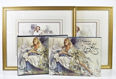 Lot 1690 - GORDON KING (born 1939); two pencil signed...