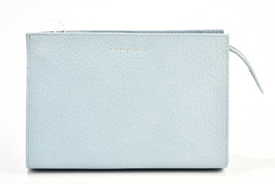 Lot 788 - ASPINAL OF LONDON; a light blue pebbled...