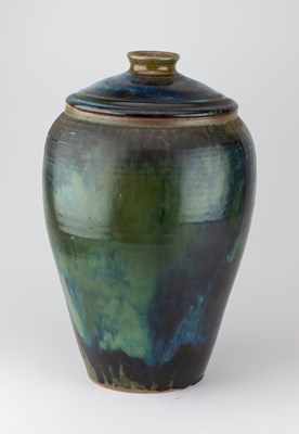 Lot 6 - ABDO NAGI (1941-2001); a tall stoneware jar...
