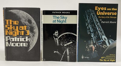 Lot 1390 - PATRICK MOORE; The Sky at Night 3' 1970,...
