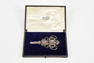 Lot 2063 - OMAR RAMSDEN (1873-1939); a white metal key...