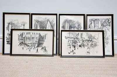 Lot 1692 - WILLIAM PAPAS; a collection of six prints,...
