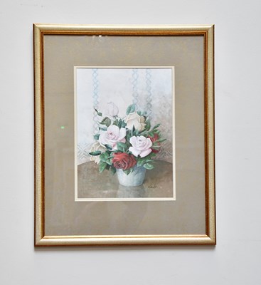 Lot 1676 - TOM NAYLOR; gouache, still life study of...