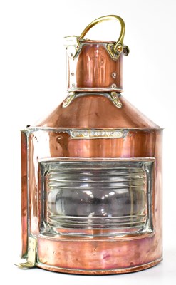 Lot 668 - A Bow Port patent no. 23 ship's copper...