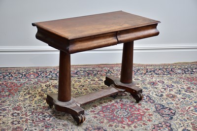 Lot 1088 - A Victorian mahogany two drawer side table,...
