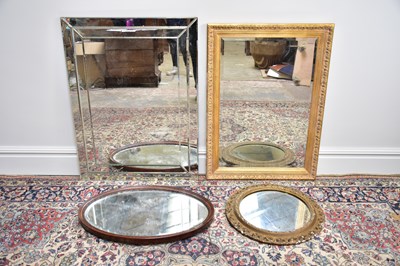 Lot 1141 - LAURA ASHLEY; a modern glass wall mirror, 84 x...