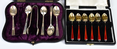 Lot 2282 - ADIE BROTHERS; a cased set of six George V...
