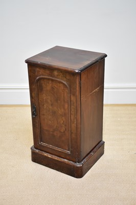 Lot 1063 - A Victorian mahogany pot cupboard with single...