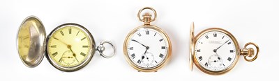 Lot 688 - A hallmarked silver key wind full hunter...