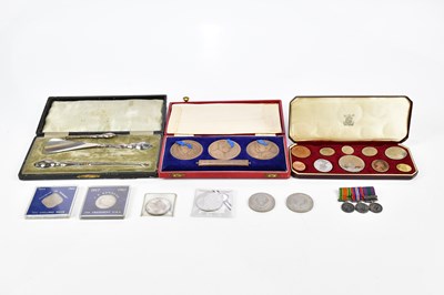 Lot 2607 - A collection of assorted coins including...