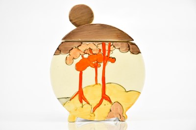 Lot 2249 - CLARICE CLIFF; a Bonjour shaped preserve jar...