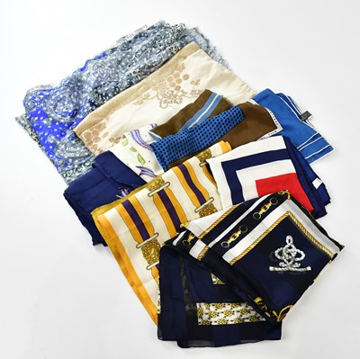 Lot 832 - ZANOLA RHODES; a large cream 100% silk scarf...