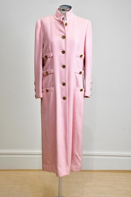 Lot 882 - CHANEL; a vintage full length cashmere wool...