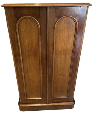 Lot 3 - A Victorian mahogany two door and twelve...