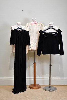 Lot 901 - JEAN MUIR; a vintage circa 1970s black full...