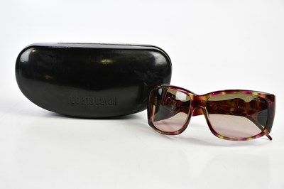 Lot 866 - ROBERTO CAVALLI; a pair of unusual pink animal...