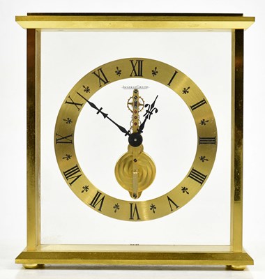 Lot 1507 - JAEGER-LECOULTRE; a gilt metal cased skeleton...