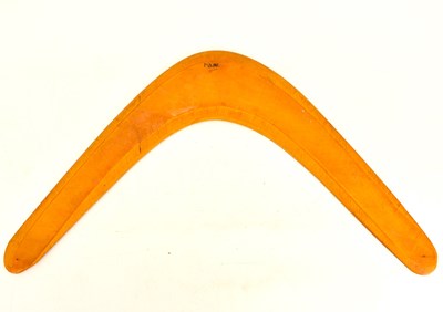 Lot 524 - BRITISH LIONS RUGBY; a boomerang signed by...