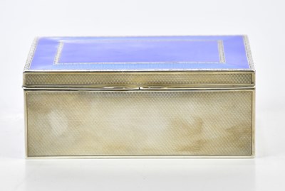 Lot 2399 - An imported hallmarked silver and blue...