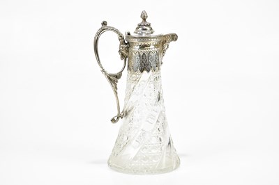 Lot 2008 - A good 19th century cut glass hobnail cut...