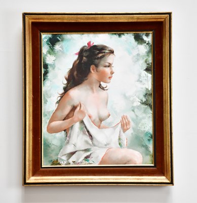 Lot 1680 - IGOR TALWINSKI; oil on canvas, "Scarlet...