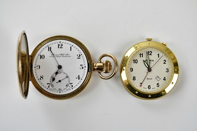 Lot 670 - HERBERT WOLF LTD; a gold plated crown wind...