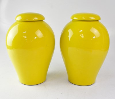 Lot 306 - A pair of late 20th century Chinese yellow...