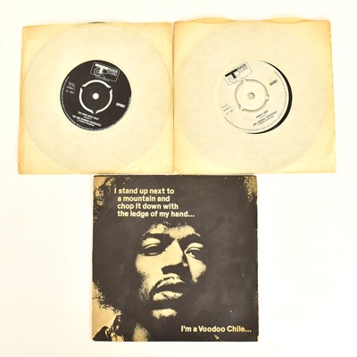 Lot 184 - JIMI HENDRIX; three 45rpm singles, comprising '...