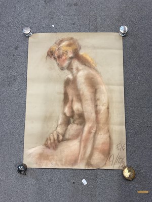 Lot 223 - UNATTRIBUTED; a watercolour and pastel drawing...