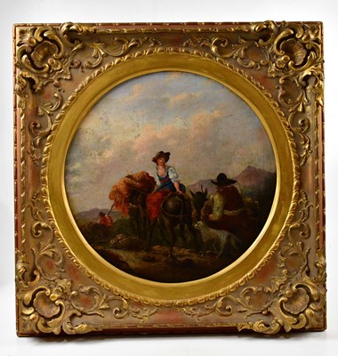 Lot 1660 - UNATTRIBUTED; 19th century oil on canvas laid...