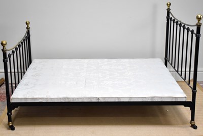Lot 1034 - A Victorian style cast metal black painted...