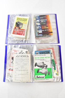 Lot 1719 - A collection of motor racing programmes...