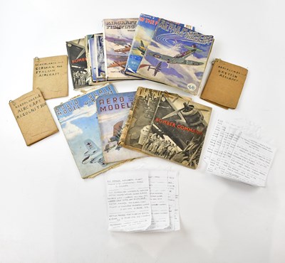Lot 1726 - A collection of aviation ephemera including...