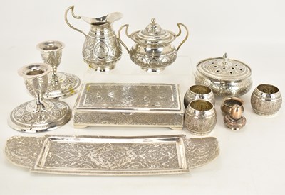 Lot 572 - A group of early 20th century white metal...