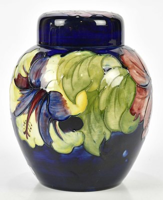 Lot 2648 - MOORCROFT; a large ginger jar and cover in the...