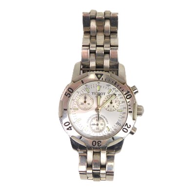 Lot 1071 - TISSOT; a gentlemen's chronograph, model...