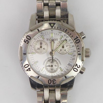 Lot 1071 - TISSOT; a gentlemen's chronograph, model...
