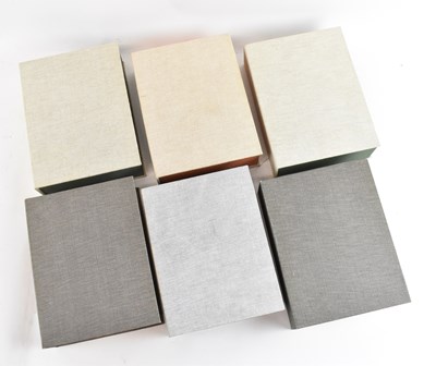 Lot 401 - A set of six cased books, each comprising six...